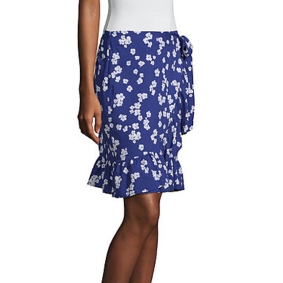 LAST ONE! New Women's Mixit Mid Rise Short Wrap Midi Skirt - Picture 3 of 11